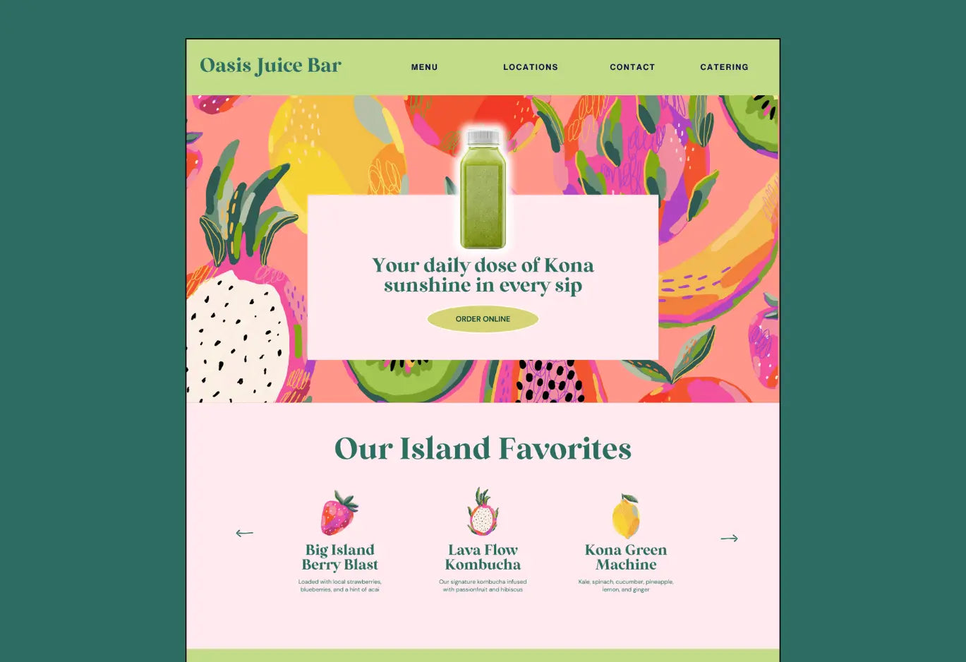 Brand in a Box: Oasis Juice Bar