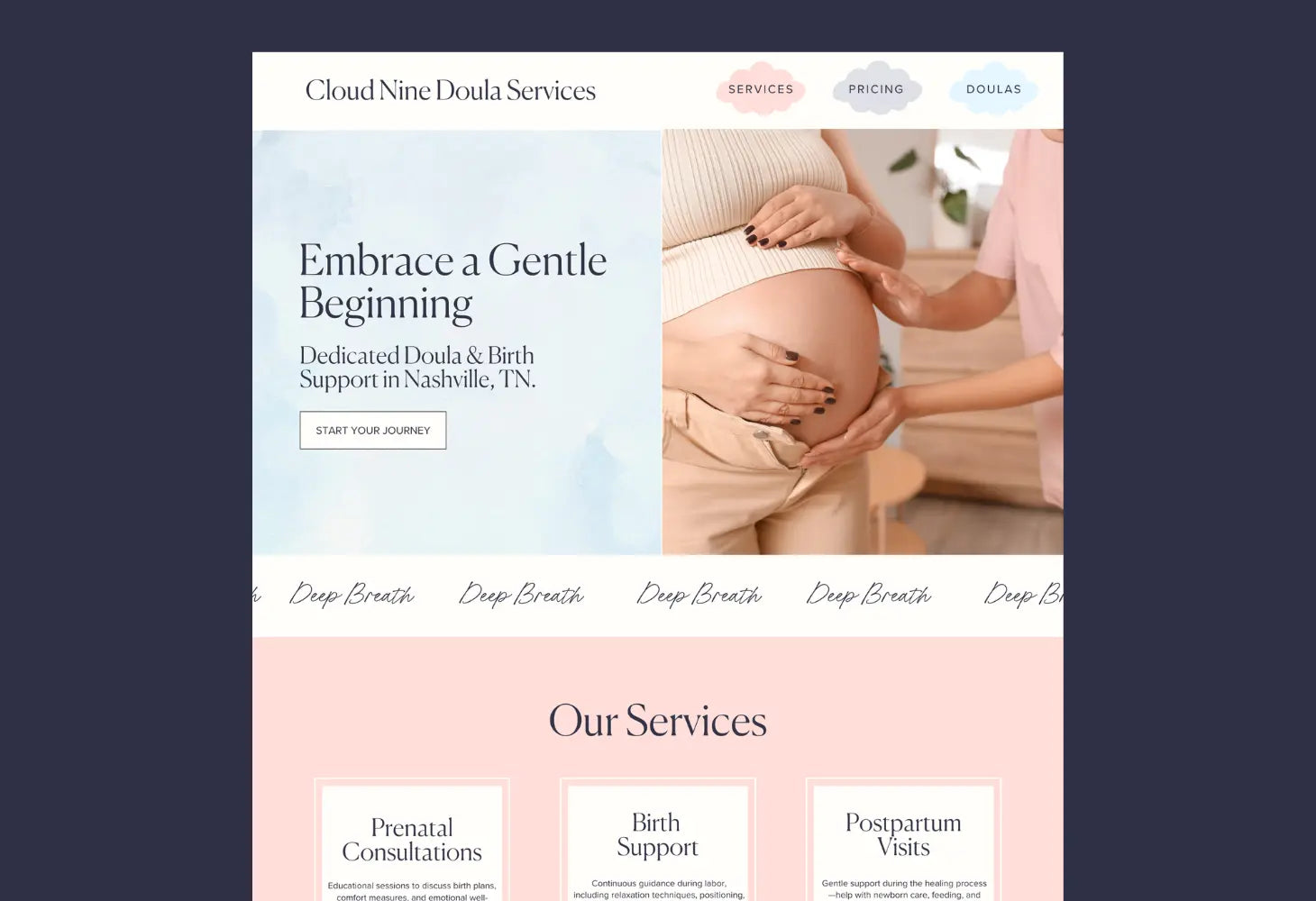 Brand in a Box: Cloud Nine Doula Services