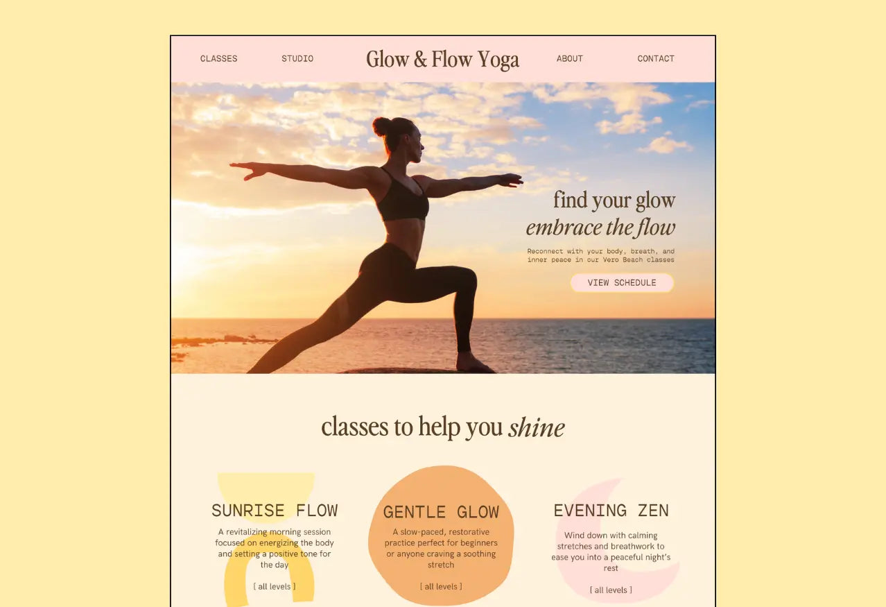 Brand in a Box: Glow & Flow Yoga
