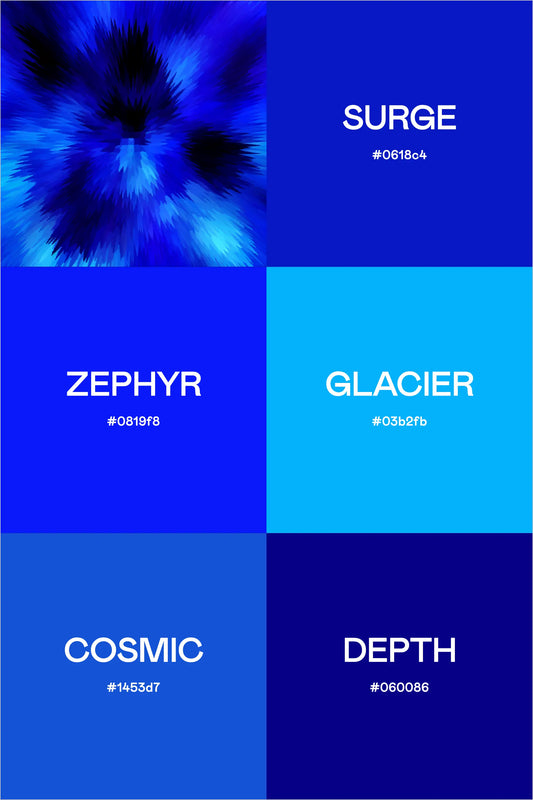 Blueberry Blast: Diving into the Deep End of Monochromatic Design