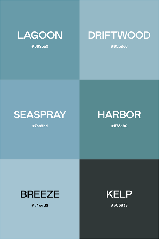 Coastal Mist: A Serene Seaside Color Story