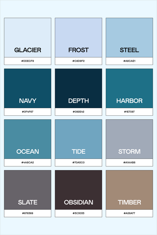 Deep Waters: A Sophisticated Maritime Color Palette for Modern Design