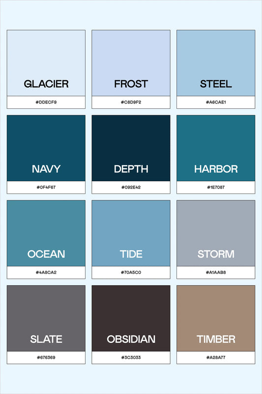 Deep Waters: A Sophisticated Maritime Color Palette for Modern Design