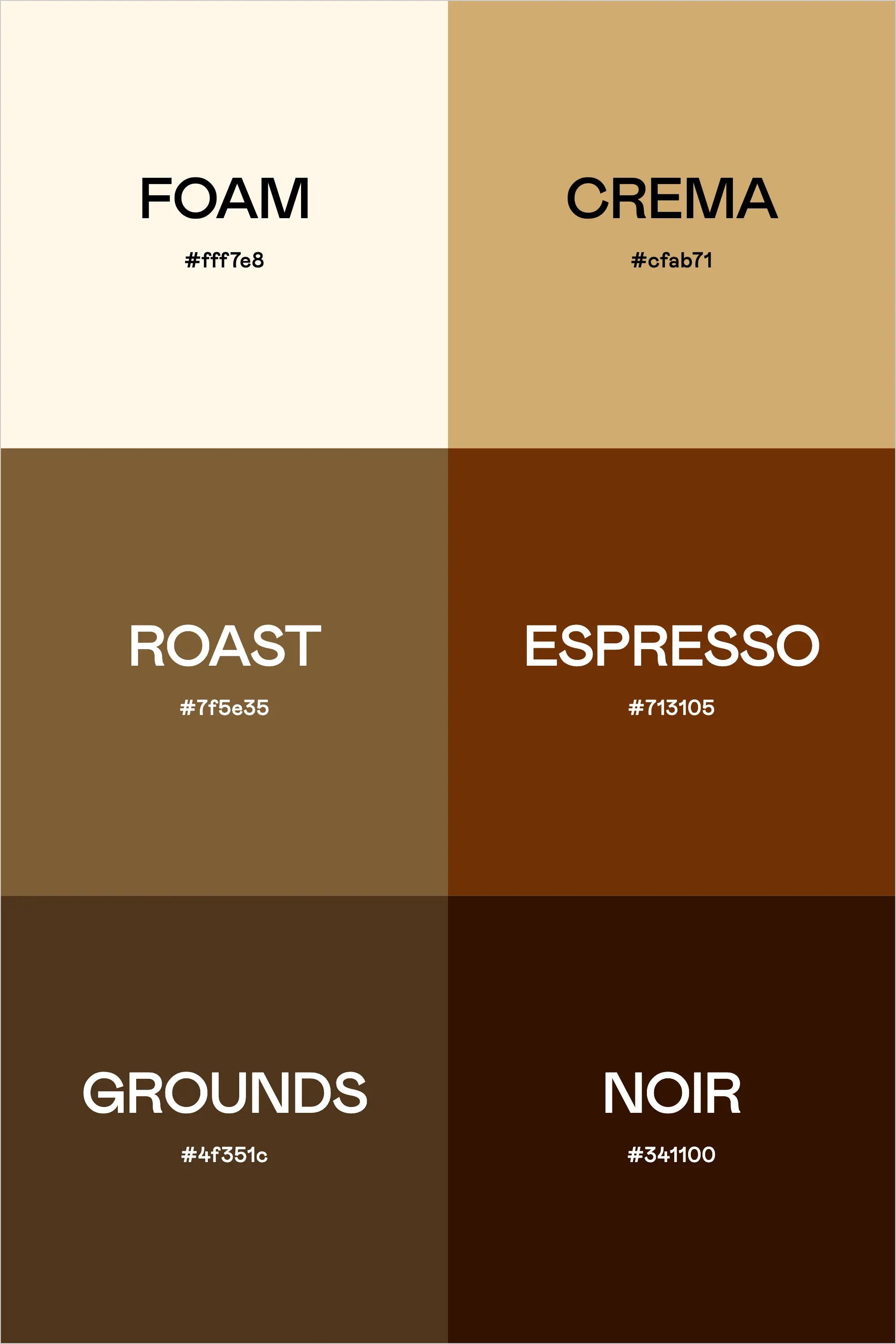 Color Palette: Espresso Martini