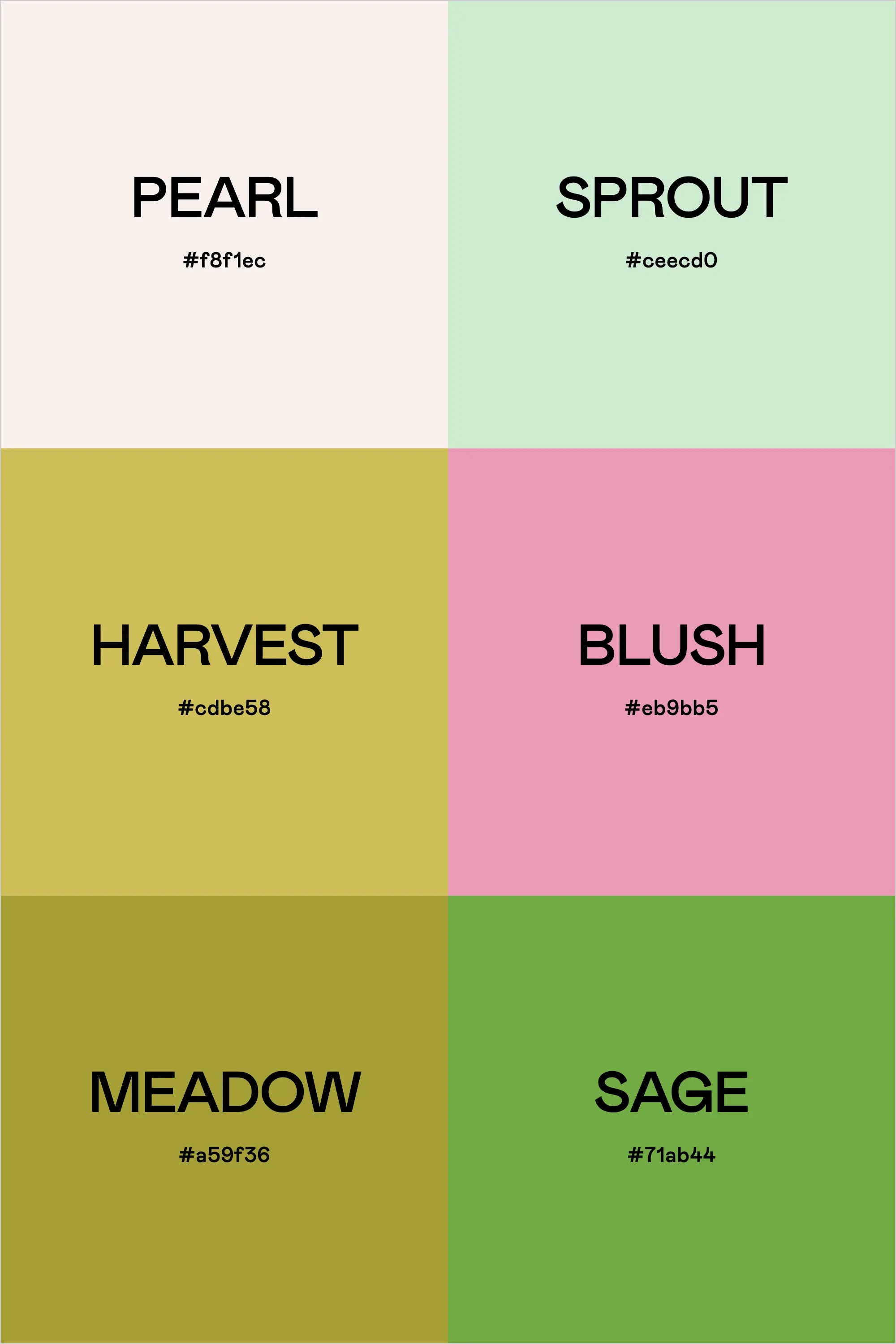 Color Palette: Green Garden