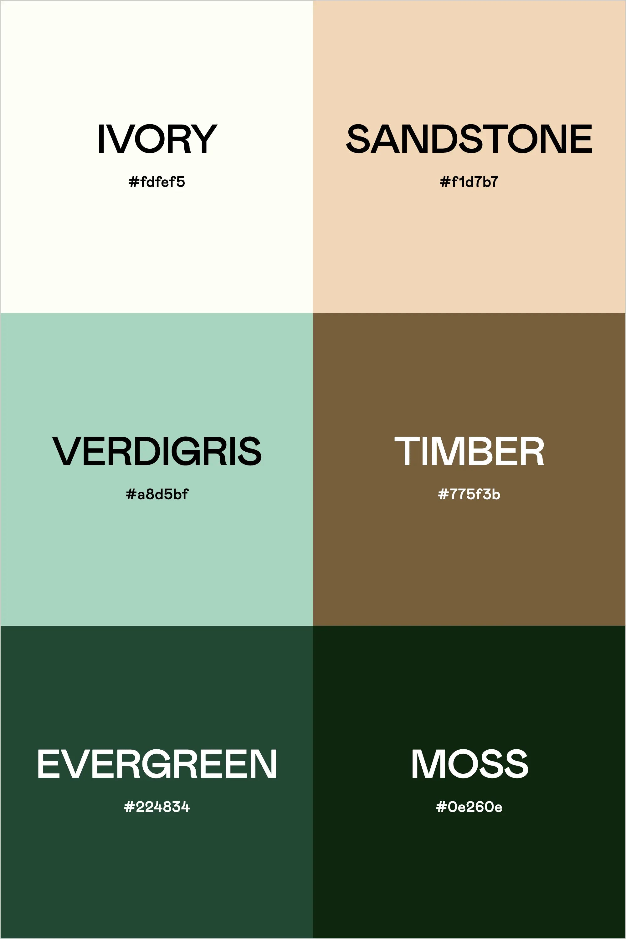 Color Palette: Moody Emerald