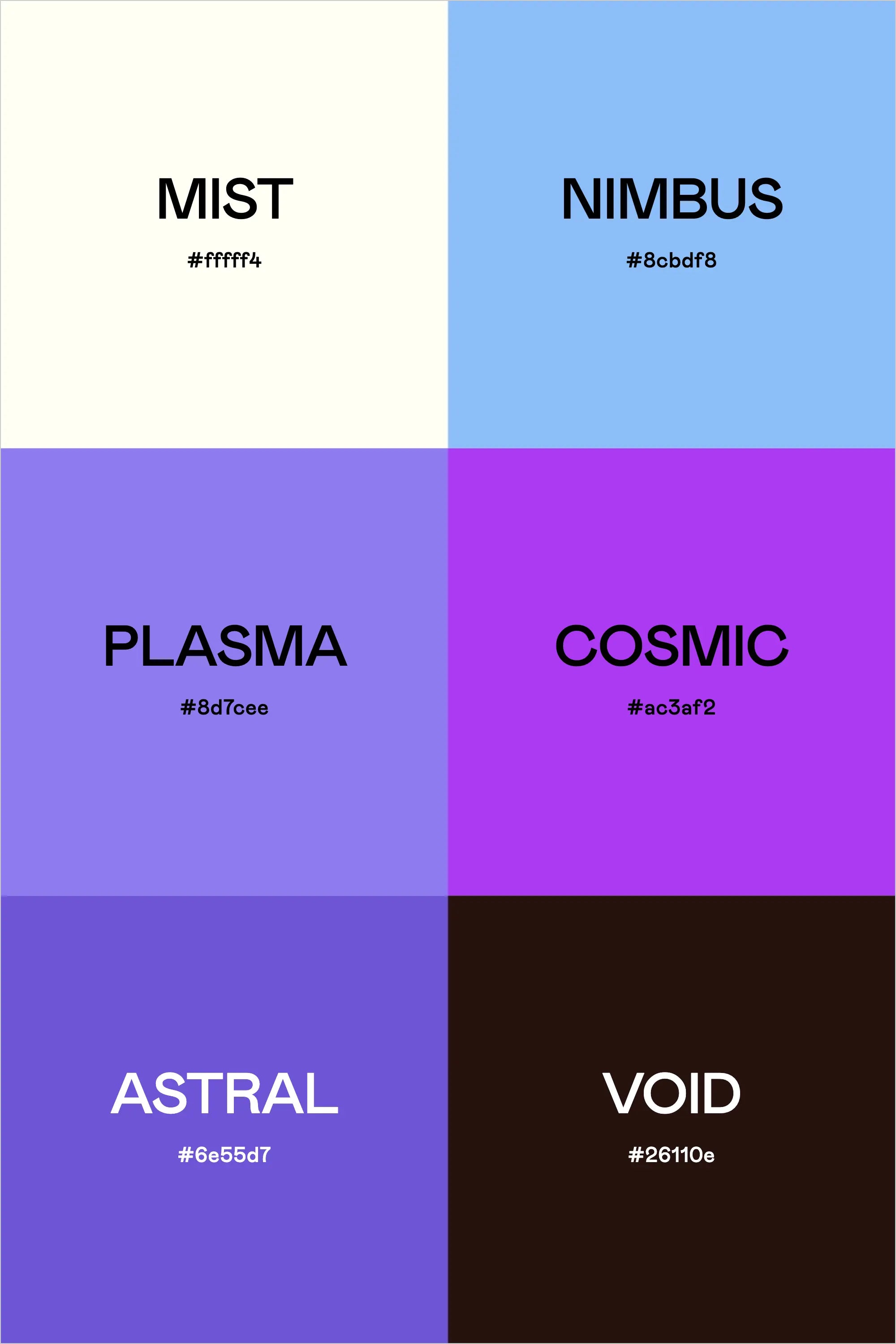 Color Palette: Nebula