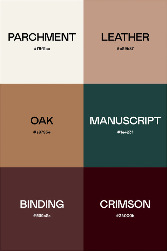 Color Palette: Vintage Library