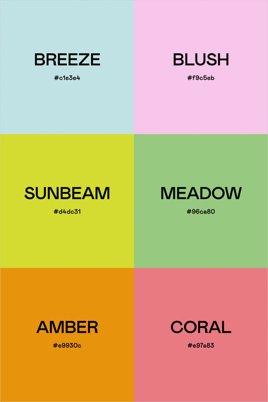 Color Palette: Pastel Rainbow