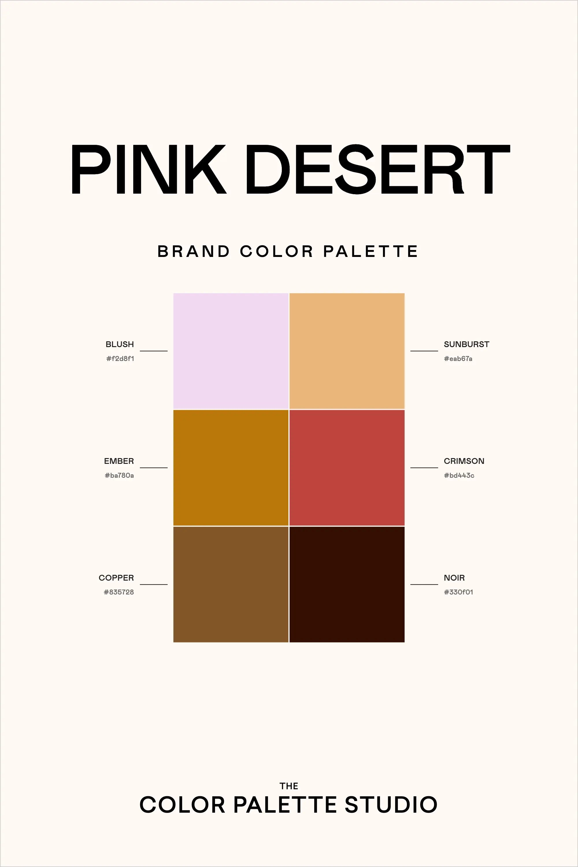 Color Palette: Pink Desert
