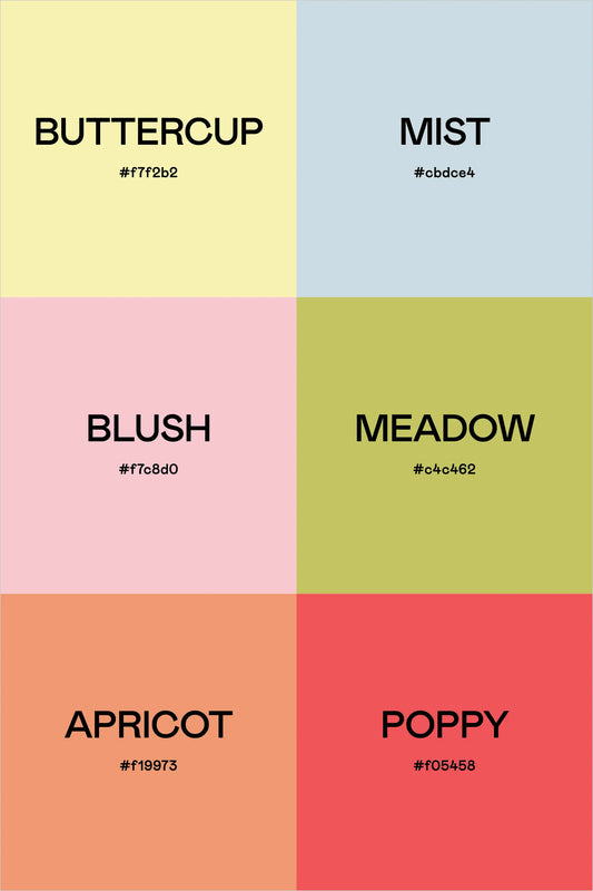 Color Palette: Sunny Florals