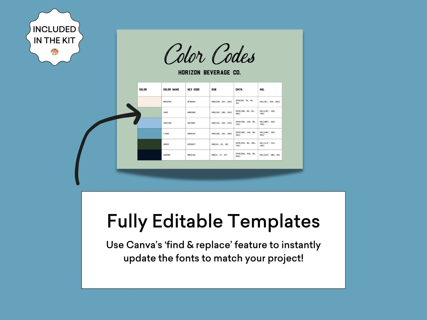 Color Palette Kit The Color Palette Studio