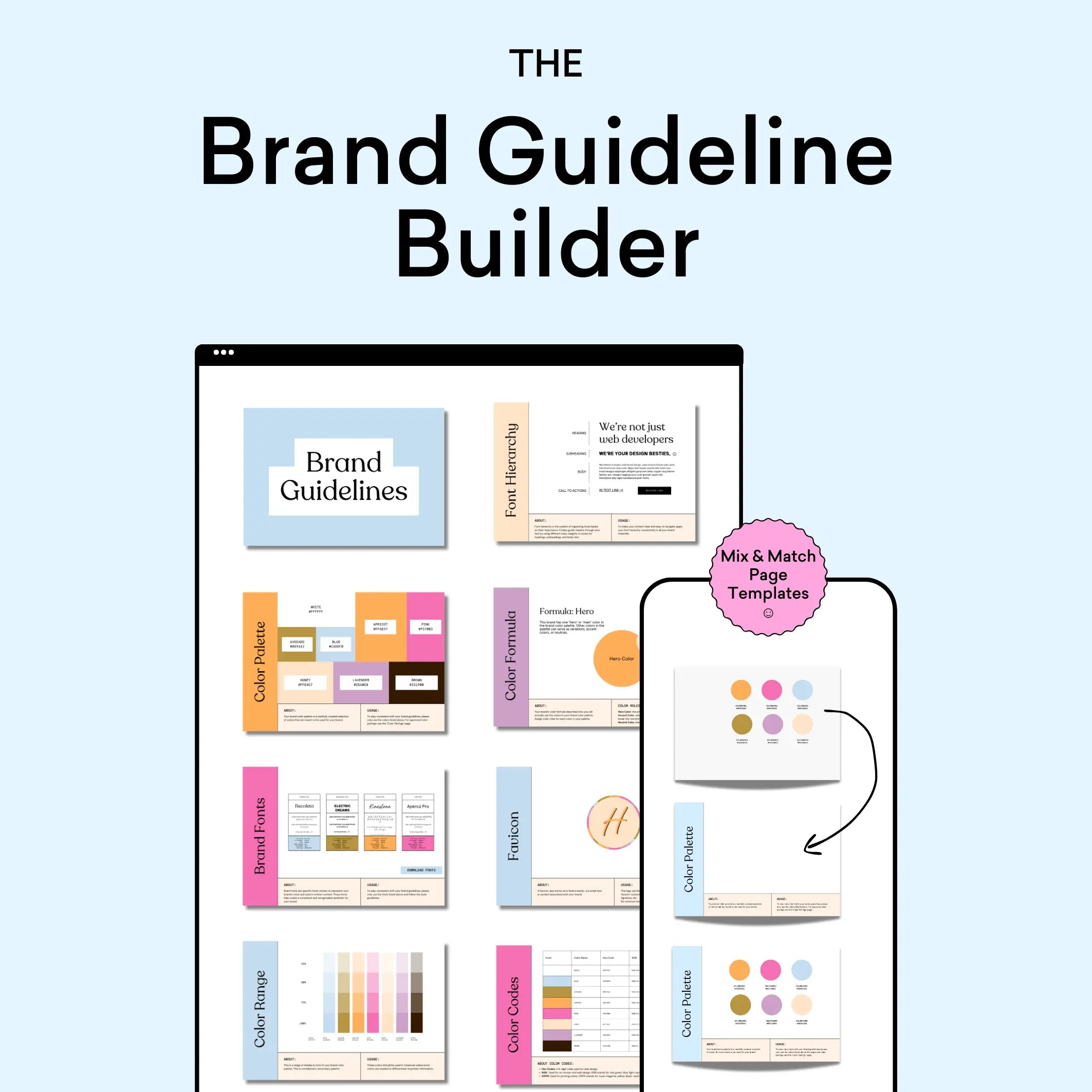 Brand Guideline Builder The Color Palette Studio