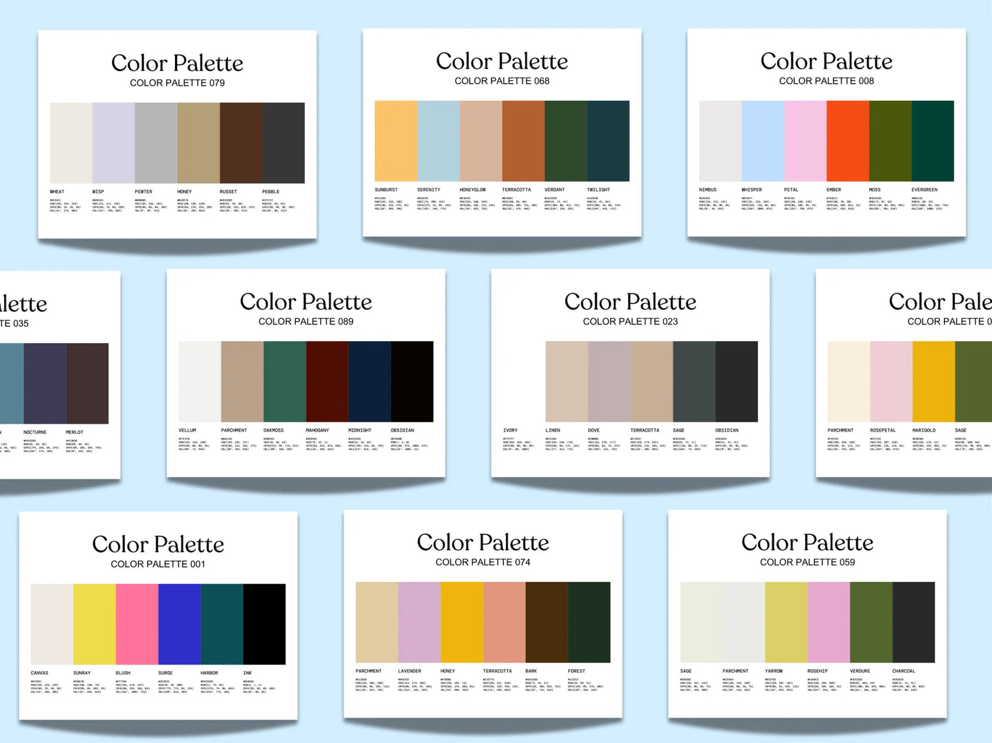 Color Palette Kit The Color Palette Studio