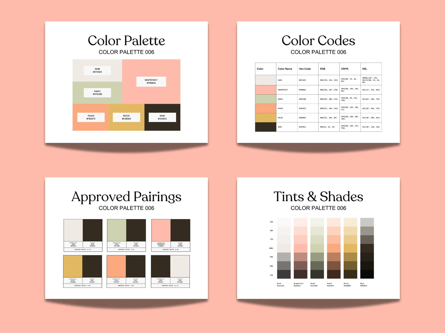Bright & Warm Color Palette Kit The Color Palette Studio