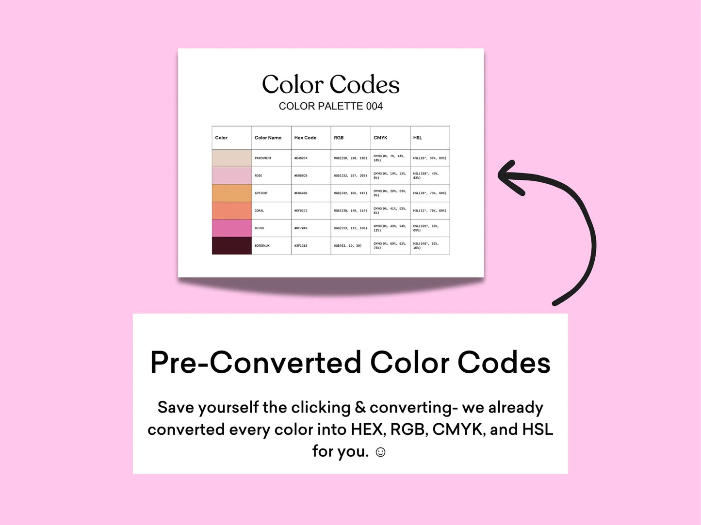 Pink Color Palette Kit - The Color Palette Studio