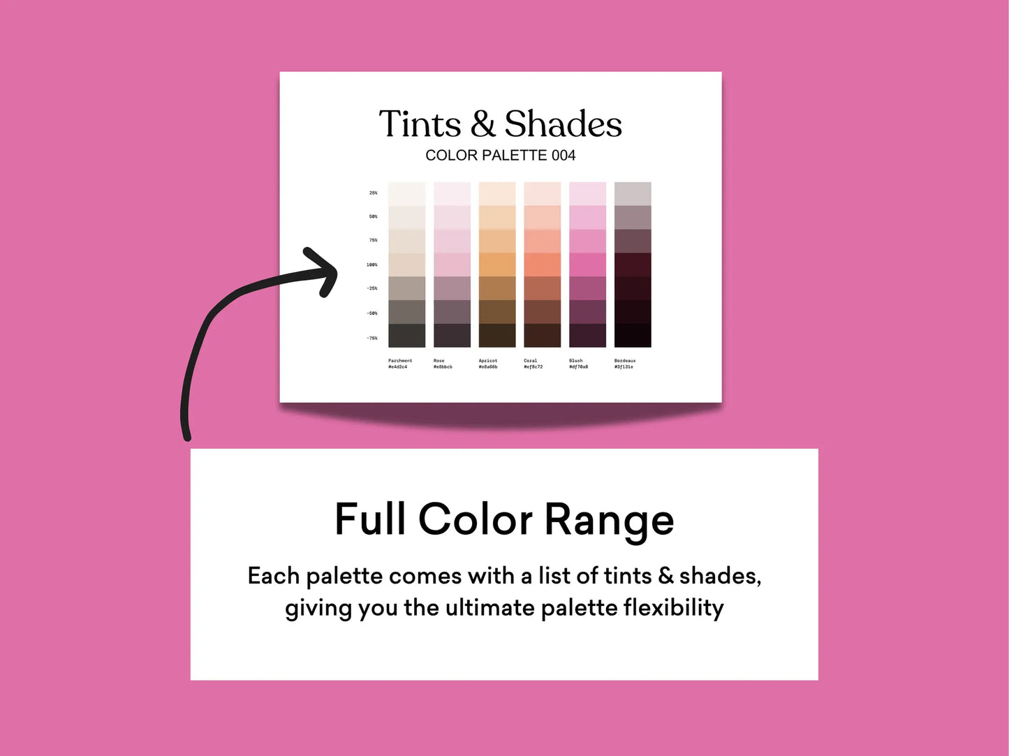 Pink Color Palette Kit - The Color Palette Studio