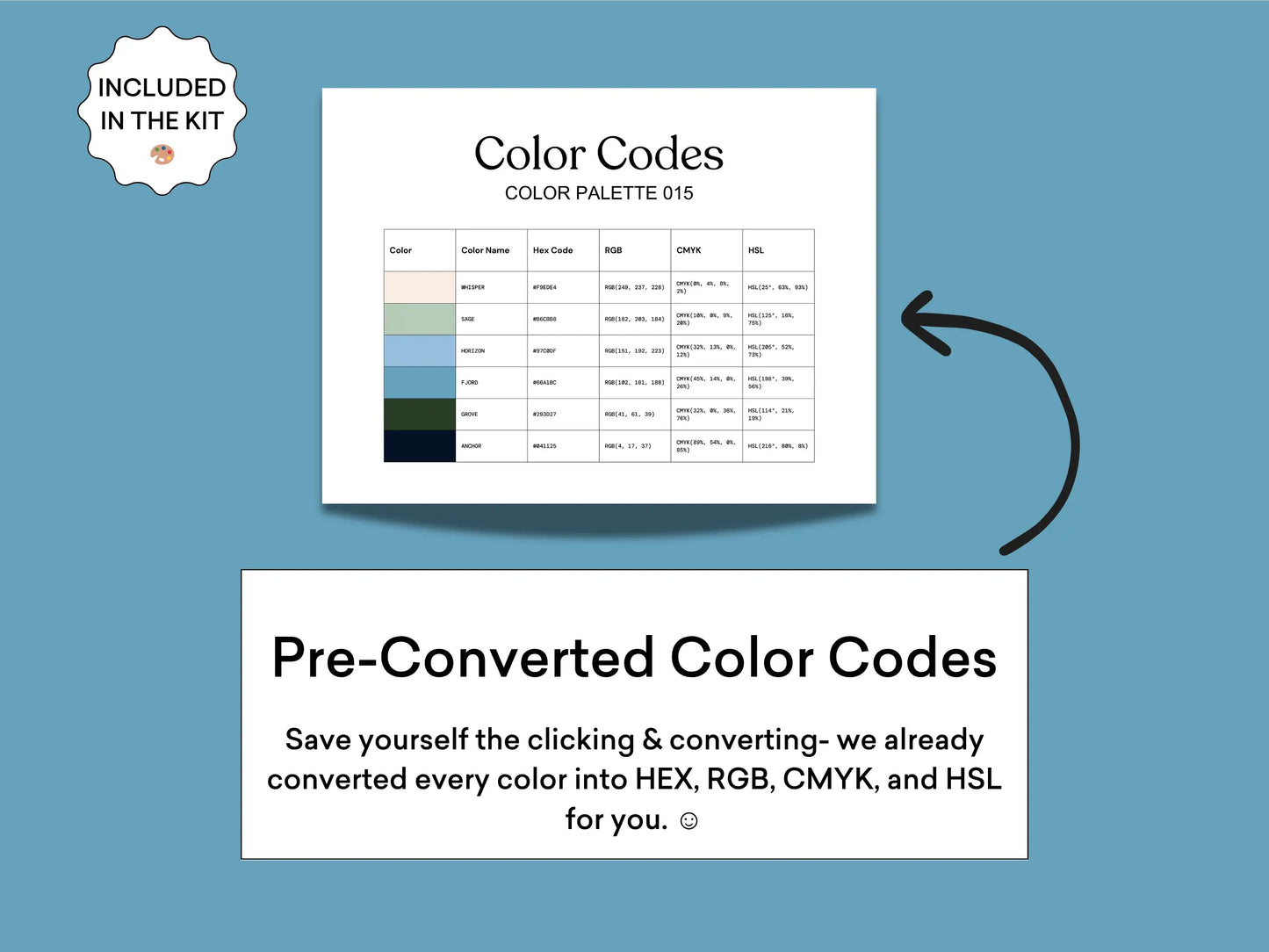 Color Palette Kit The Color Palette Studio