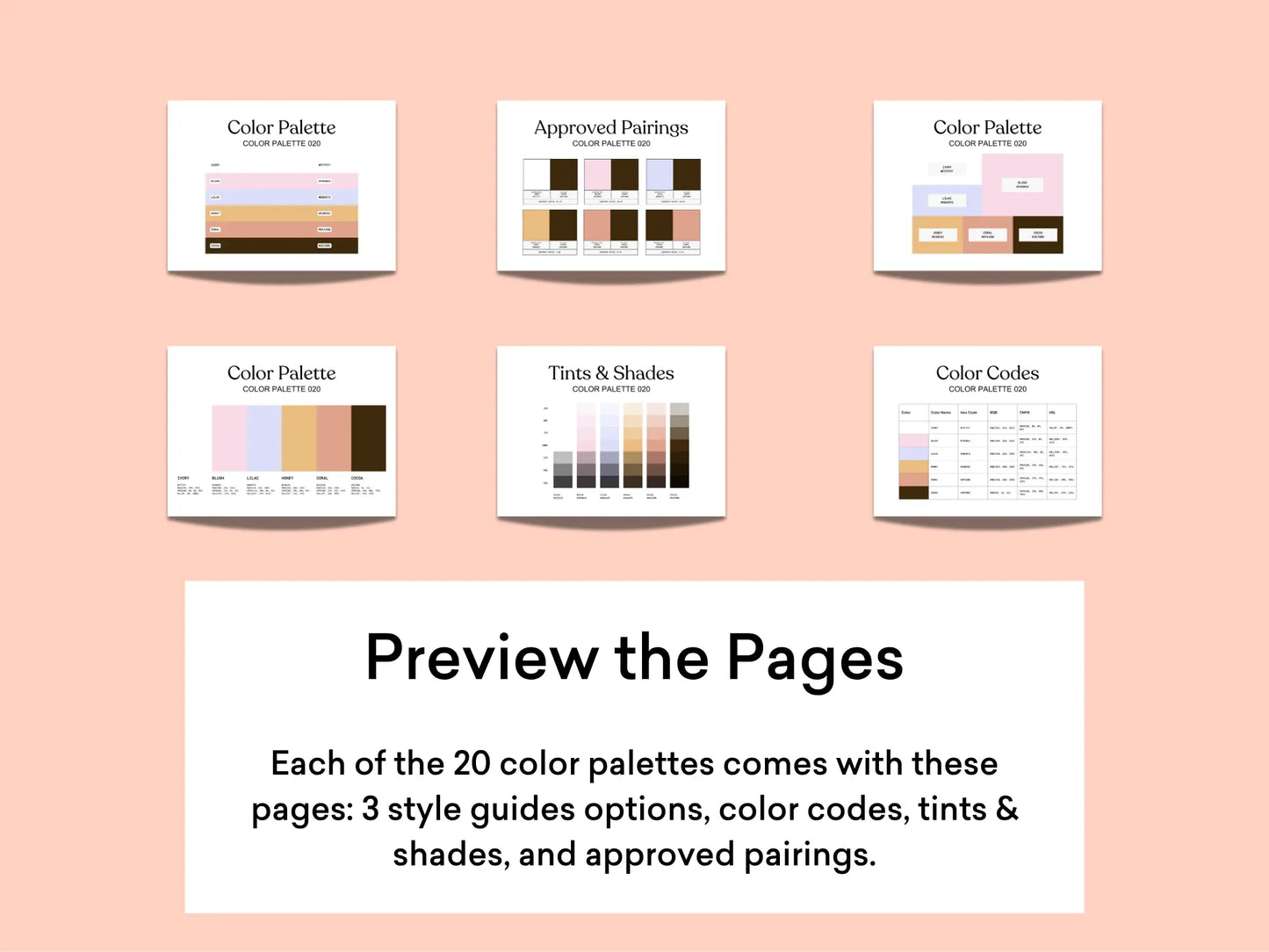 Bright & Warm Color Palette Kit The Color Palette Studio