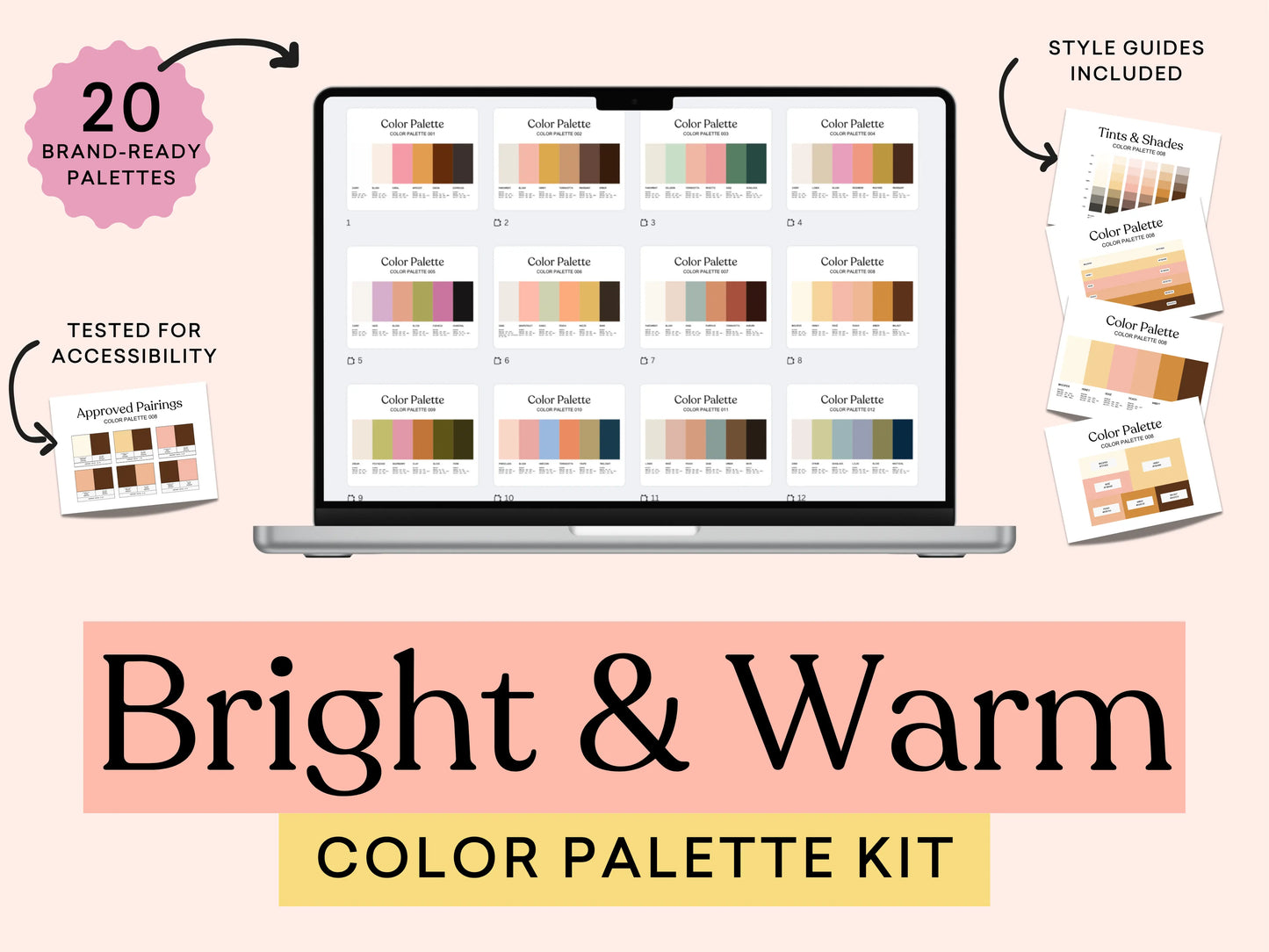 Bright & Warm Color Palette Kit The Color Palette Studio