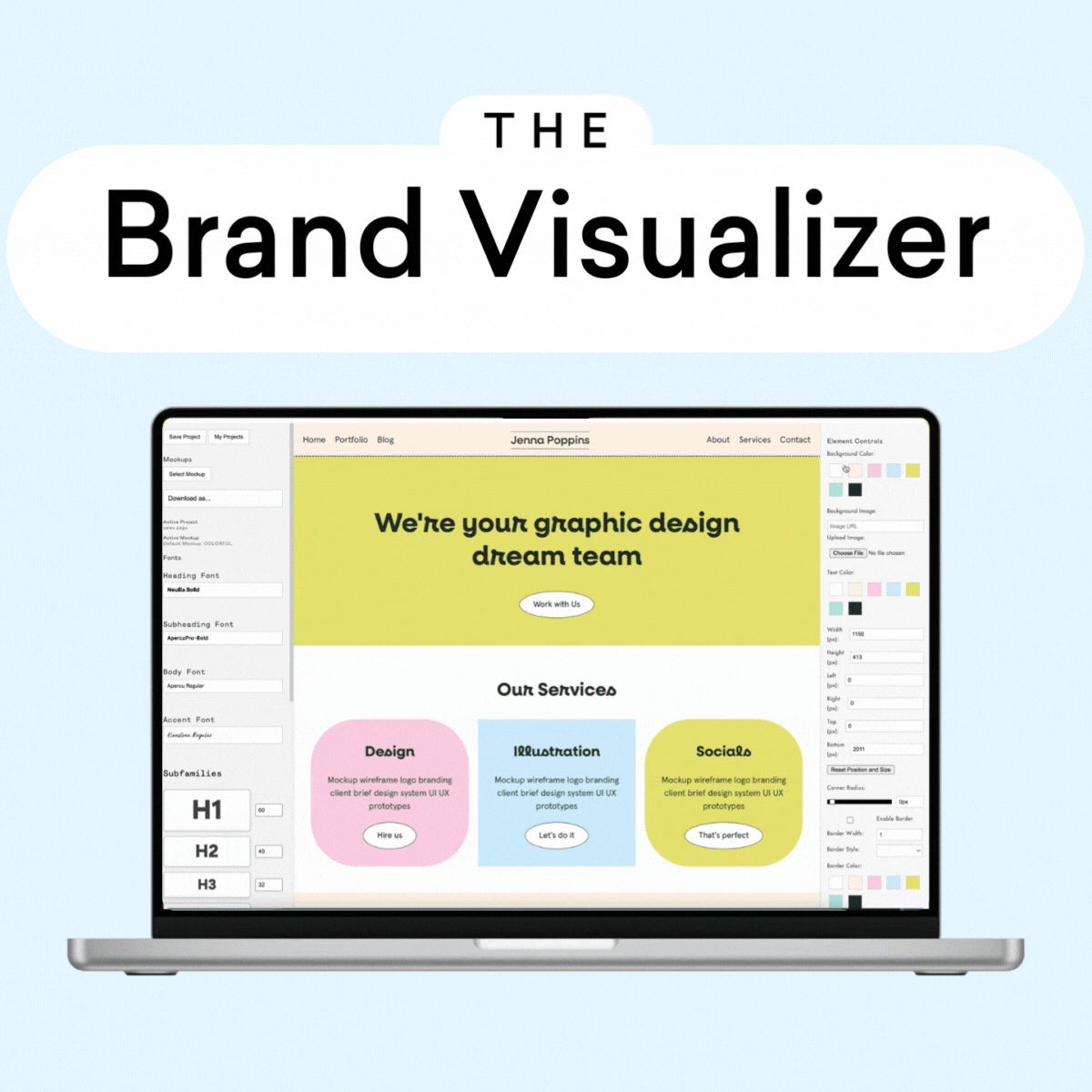 Brand Visualizer The Color Palette Studio
