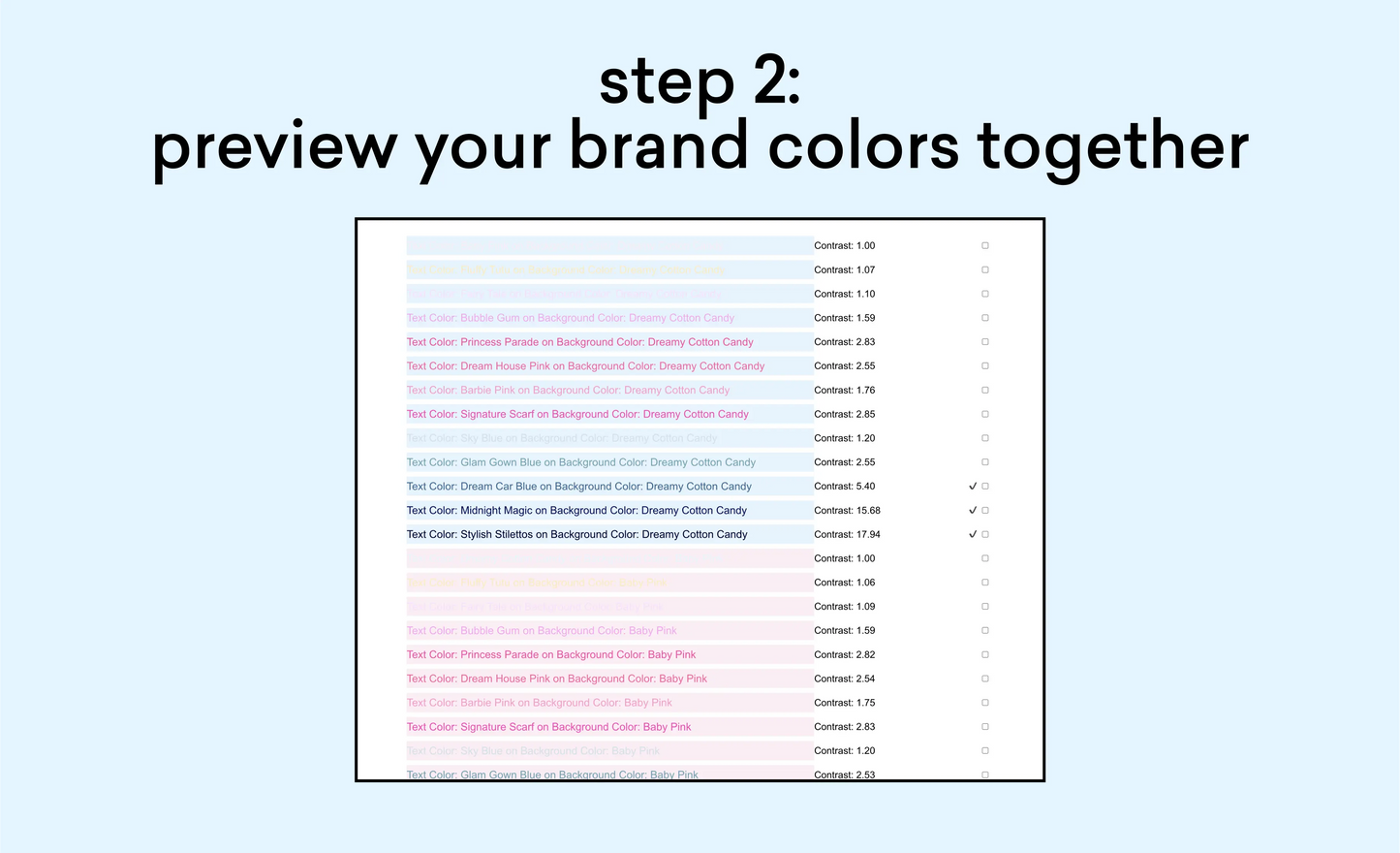 Color Palette Tester The Color Palette Studio