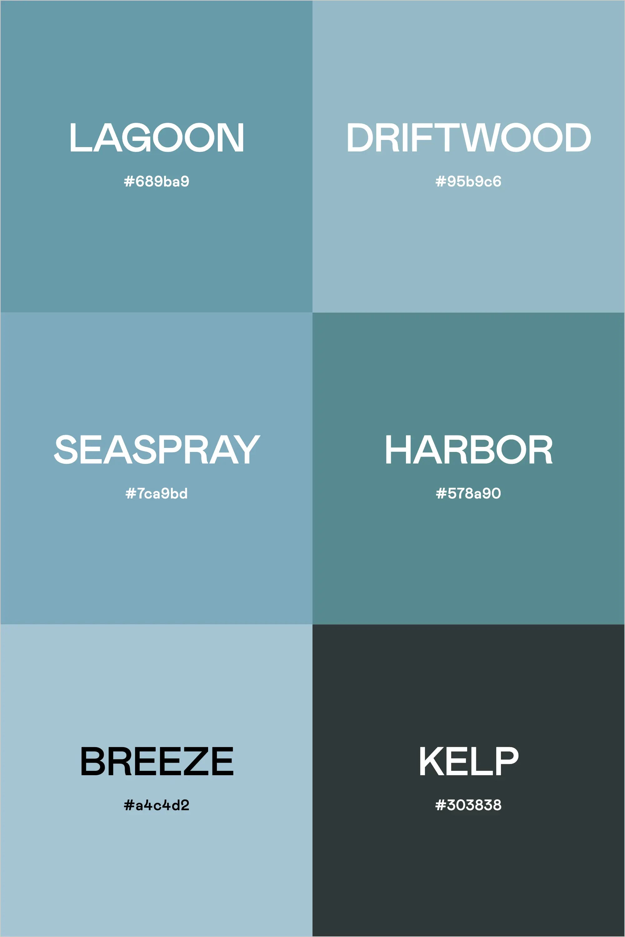 Coastal Mist: A Serene Seaside Color Story