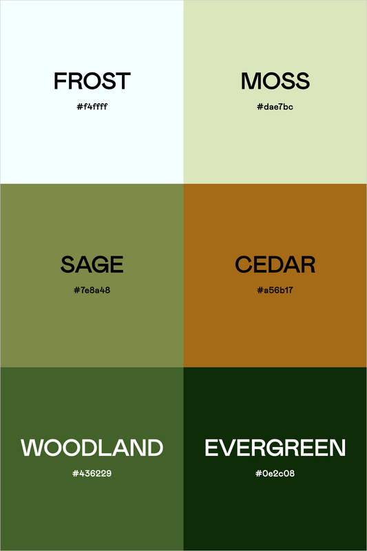 Color Palette: Earthy Greens