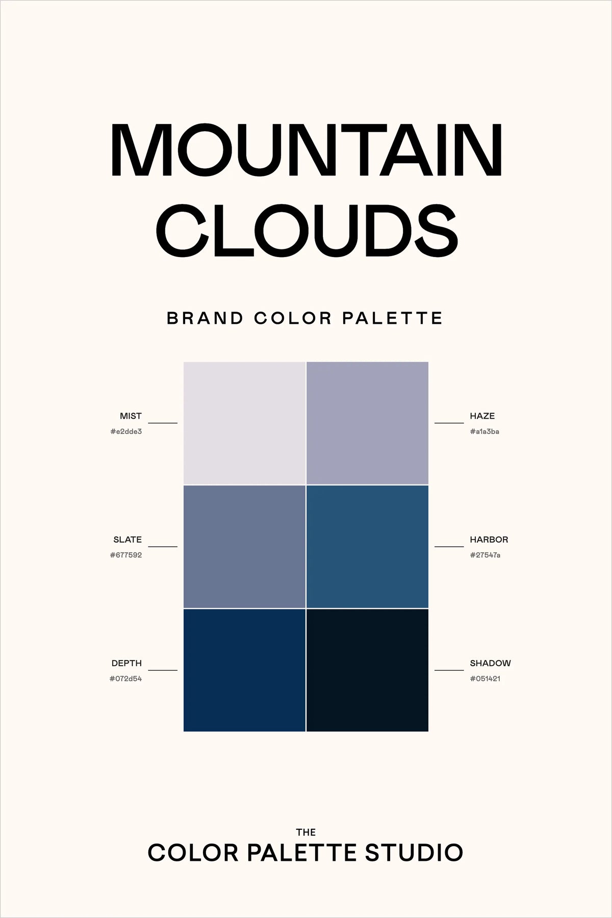 Mountain Clouds – The Color Palette Studio