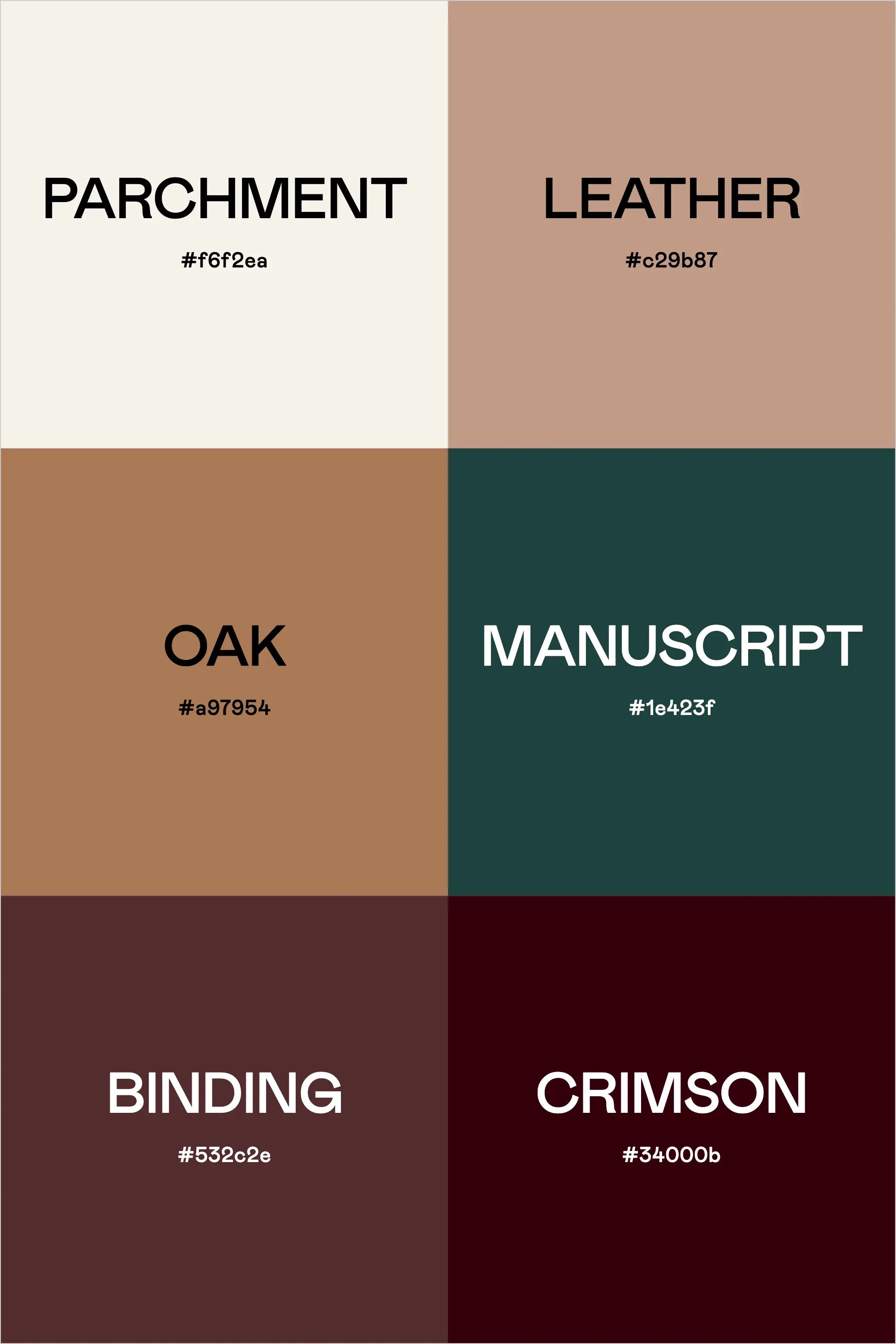 Color Palette: Vintage Library