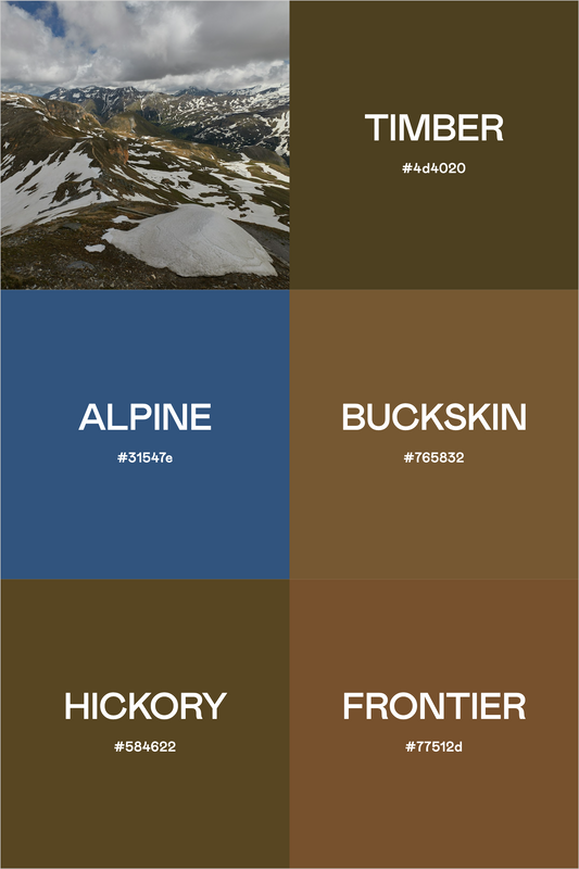 Mountain Heritage: A Rugged Palette for Adventure Brands
