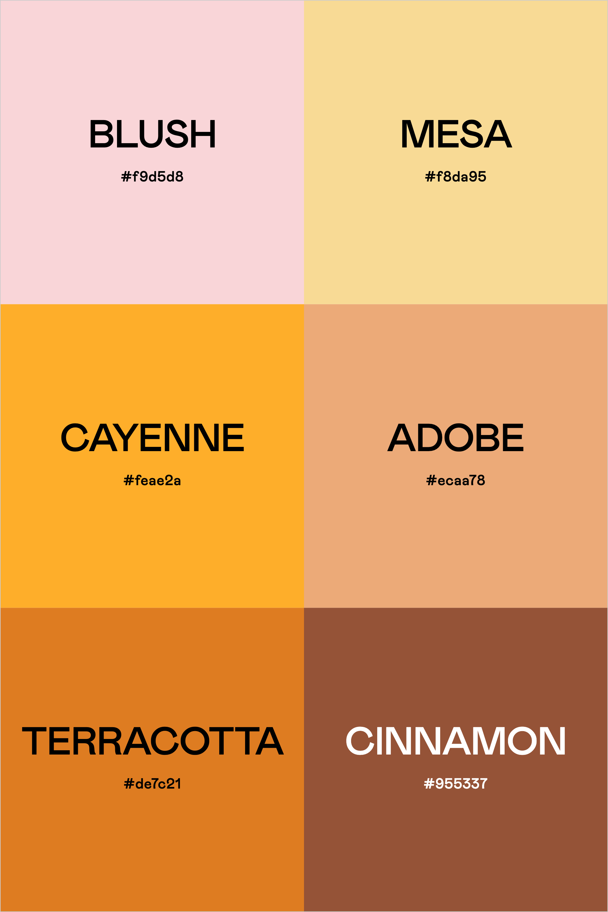 Color Palette: Sunset Chic