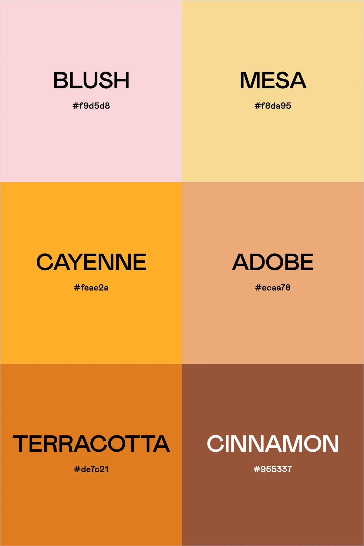 Color Palette: Sunset Chic – The Color Palette Studio