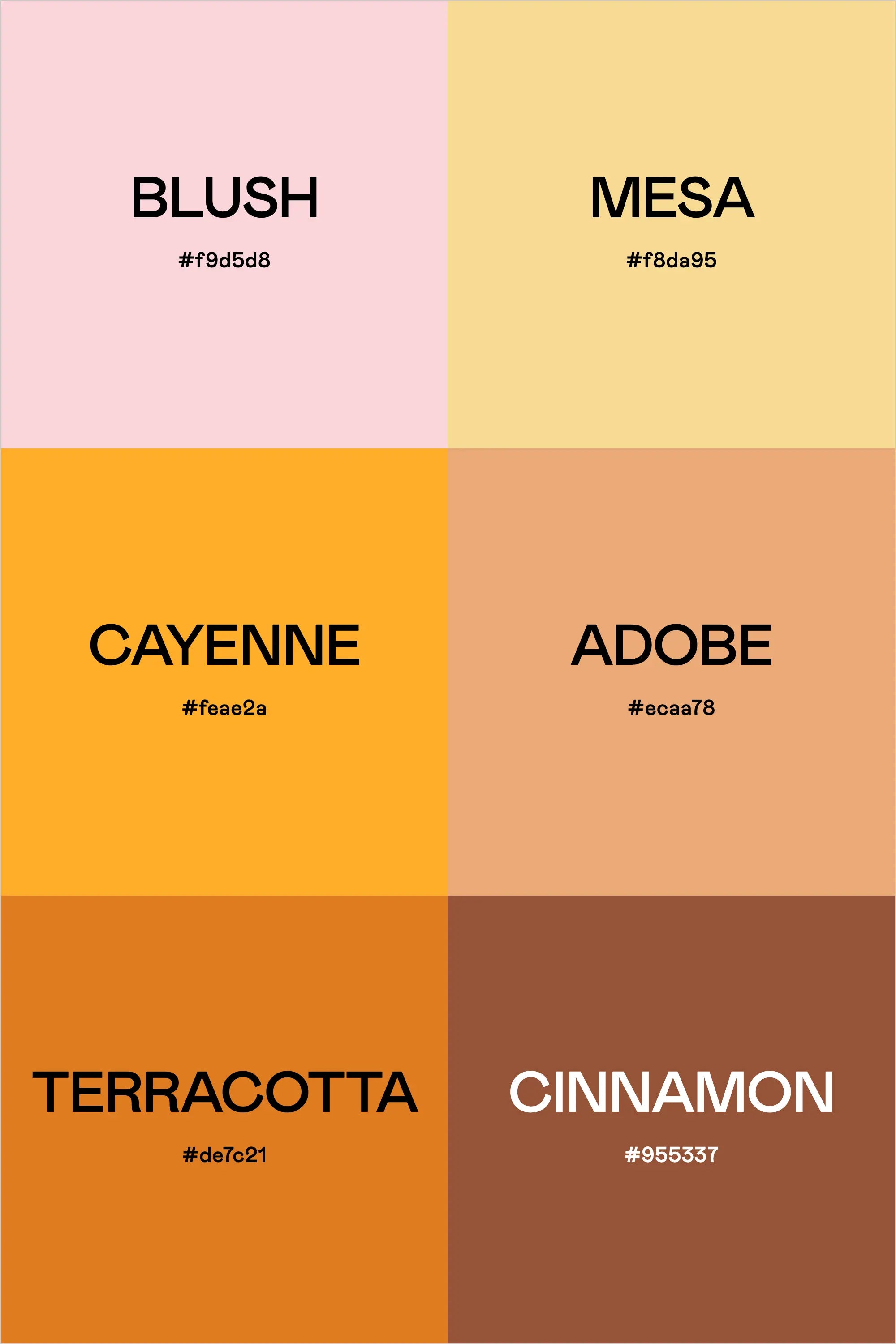 Color Palette: Sunset Chic