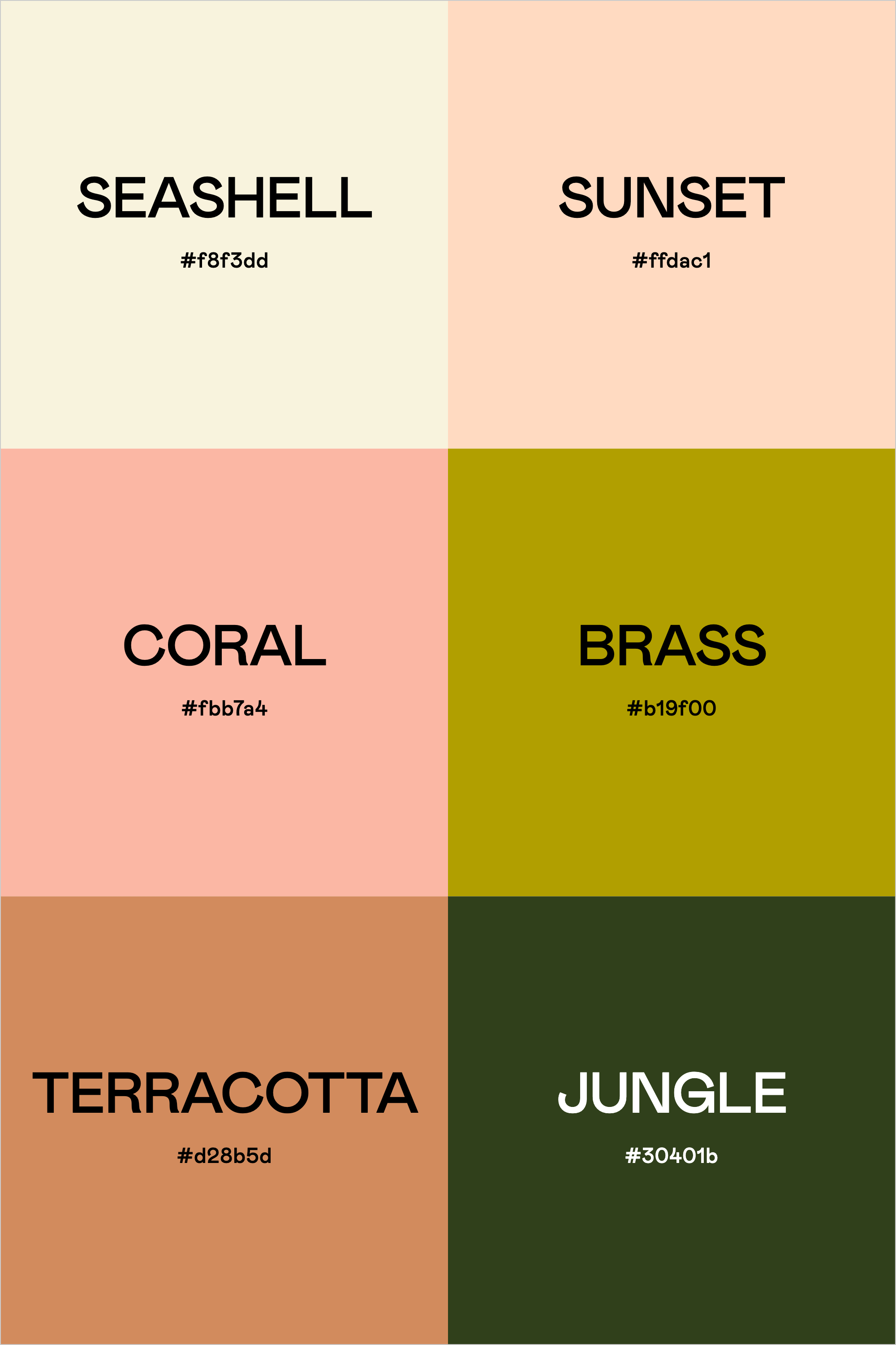 Color Palette: Tropical Postcard