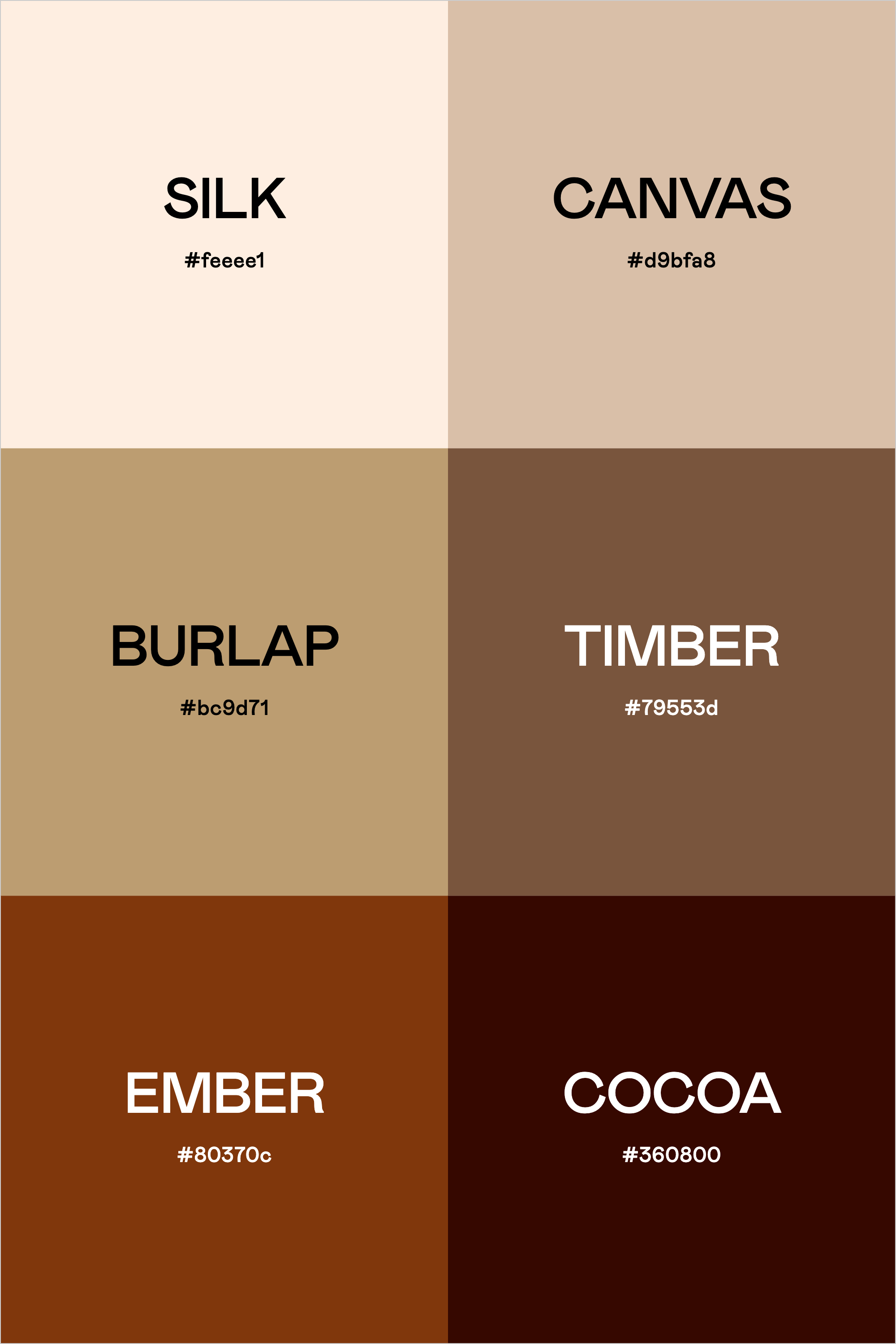 Color Palette: Warm Neutrals