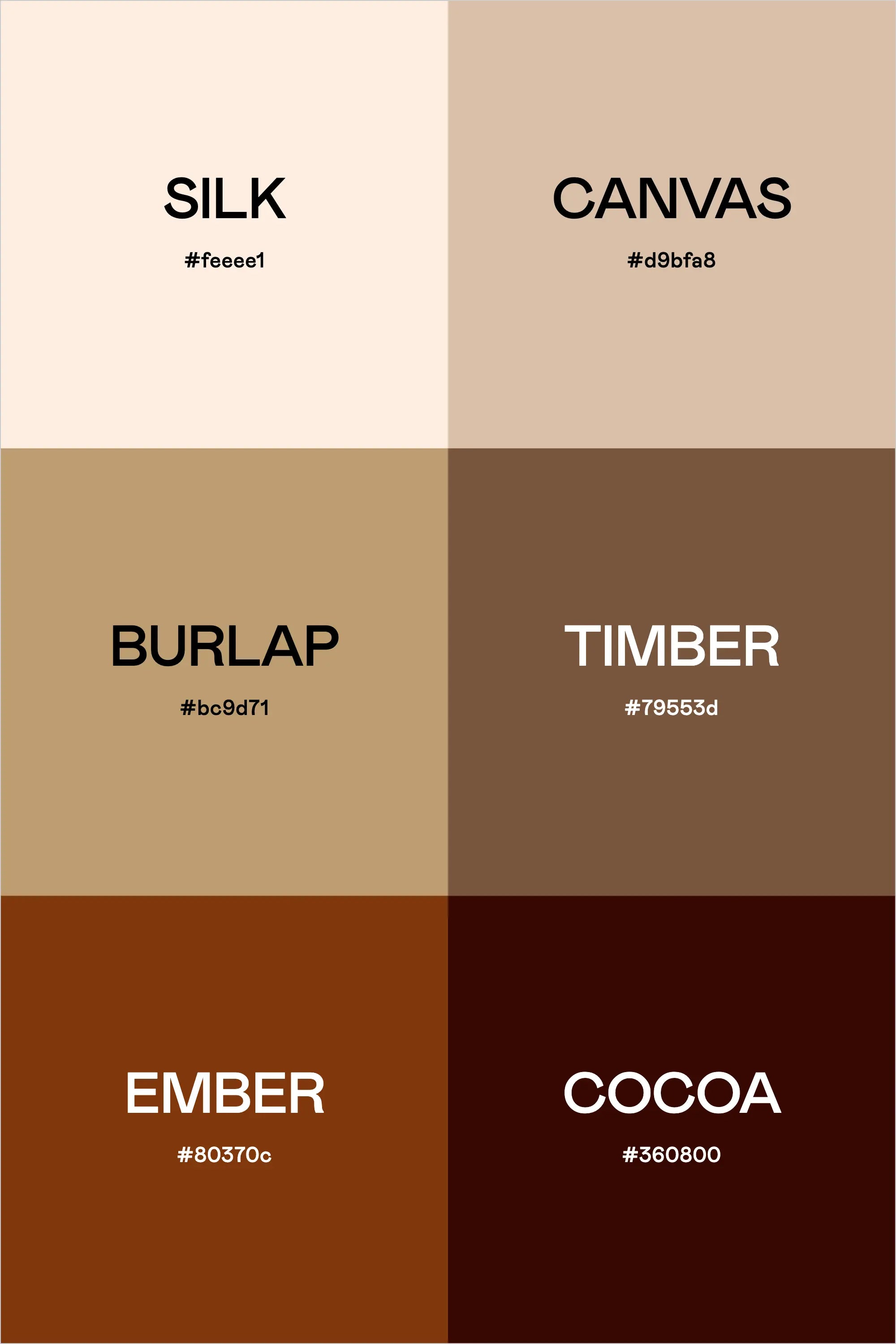 Color Palette: Warm Neutrals