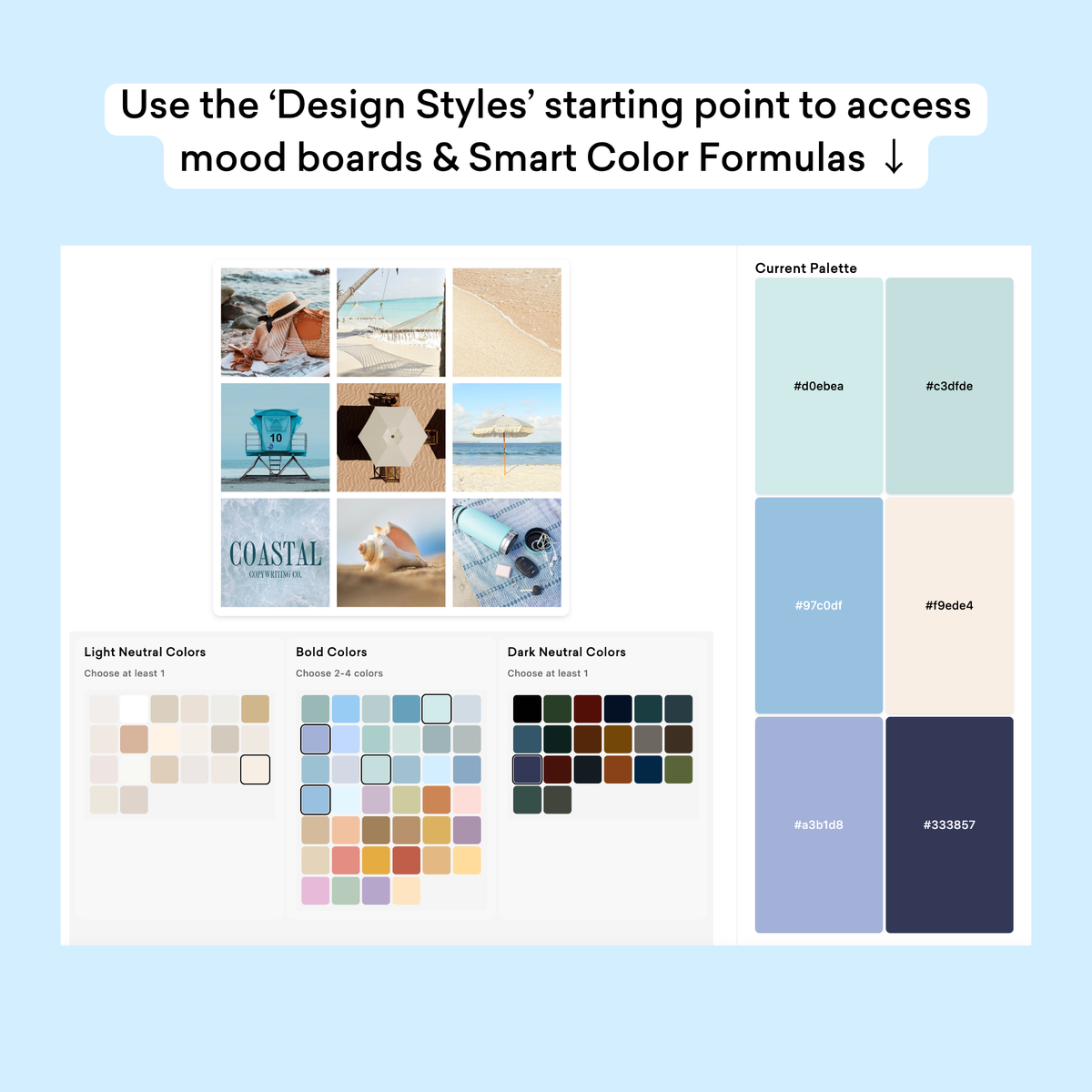Color Palette Builder Design Styles starting point