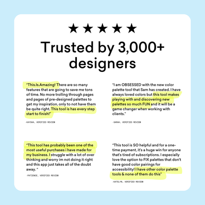 Trusted by 3,000+ designers