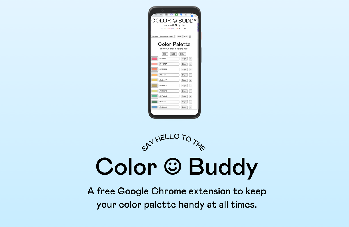 Color Buddies Color Buddy: Chrome Extension for Instant Color Palette Access – The ...